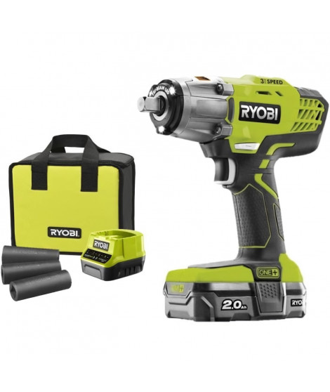 RYOBI Boulonneuse 18 Volts 1 x 2,0 Ah + 3 douilles