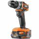 AEG Perceuse percussion Subcompact 18V BRUSHLESS BSB18SBL-202C, 2,0 Ah, chargeur, mandrin métal 13 mm, 65 Nm de couple