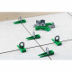 MEISTER Systeme de nivelage de carrelage 100 pieces