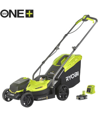 Tondeuse a batterie Ryobi One+ RLM18C33B25 - 33cm - chargeur et batterie 2,5Ah inclus