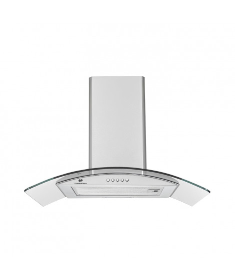 Hotte décorative Continental Edison - L60 cm - inox verre