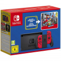 Console Nintendo Switch avec Joy-Cons rouges | Édition Limitée + Super Mario Odyssey (Code) + Stickers Super Mario Bros. Le Film