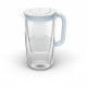 Carafe filtrante en Verre bleu 1 filtre a eau MAXTRA PRO AIO