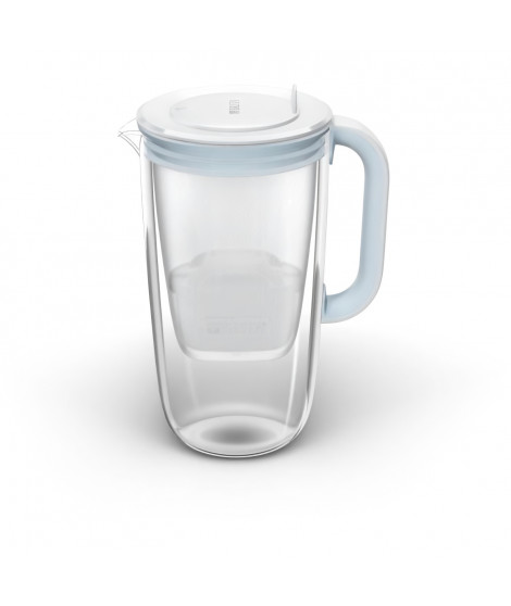 Carafe filtrante en Verre bleu 1 filtre a eau MAXTRA PRO AIO