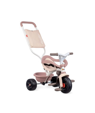 SMOBY Tricycle enfant évolutif Be Fun Confort - Structure métal - Rose