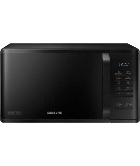 Micro-ondes Samsung MG23K3513AK - 23L - Gril - Electronique - 800W - 28,8 cm - Cavité céramique émail - Noir