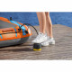 Canoë - BESTWAY - Kondor Elite 2000 raft set - 196 x 106 cm - 1 adulte+1enfant - 120kg max - pompe a pied - 2 pagaies