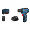 Perceuse visseuse Bosch Professional GSR 12V-30 + 2 batteries 2,0Ah + chargeur GAL 12V-20 livrés en sacoche - 06019G9004