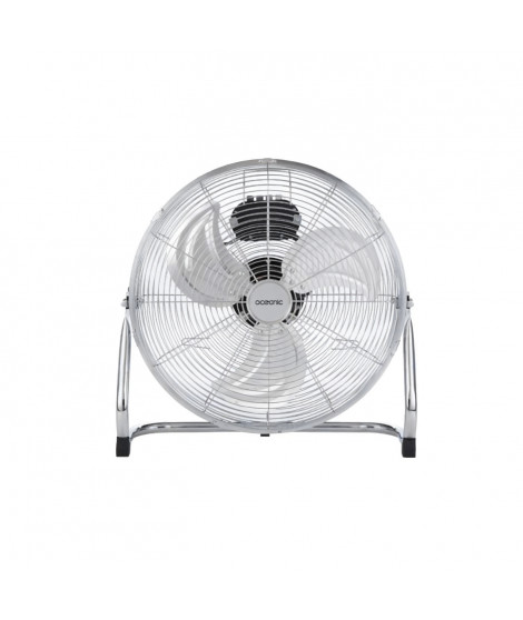 Ventilateur industriel de sol - Brasseur d'air OCEANIC - 120W - 3 vitesses - Diametre 45 cm - Chromé