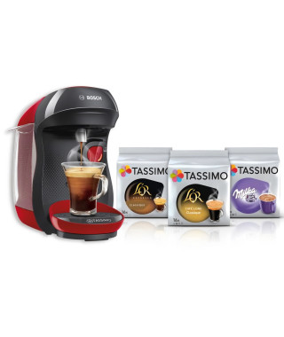 Machine a dosette BOSCH TASSIMO HAPPY TAS1003 Rouge