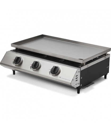 Plancha gaz COOKINGBOX INOX - 3 feux