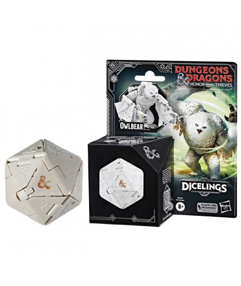 Dungeons & Dragons Honor Among Thieves monstre-dé Dicelings D&D ours-hibou blanc