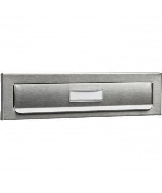 Entrée courrier pour porte BURG WACHTER - Encastrable - Inox