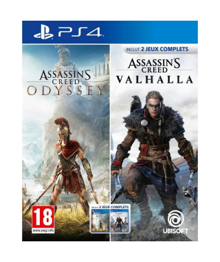 Assassin's Creed Odyssey + Assassin's Creed Valhalla - Jeu PS4 - Compilation