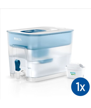 BRITA Distributeur d'eau filtrée Flow bleu (8,2L) inclus 1 cartouche MAXTRA PRO All-In-1