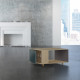 Table basse LIGATIO Chêne Clair - Tropical - Graphite