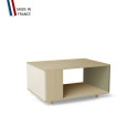 Table basse LIGATIO Chêne Clair - Porcelaine - Olive