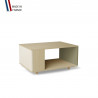 Table basse LIGATIO Chêne Clair - Porcelaine - Olive