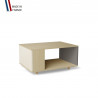 Table basse LIGATIO Chêne Clair - Porcelaine - Cubanite