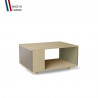 Table basse LIGATIO Chêne Clair - Sienne - Olive