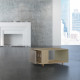 Table basse LIGATIO Chêne Clair - Sienne - Olive