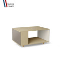 Table basse LIGATIO Chêne Clair - Sienne - Porcelaine