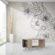 Table basse LIGATIO Chêne Clair - Graphite - Abricot