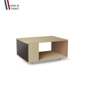 Table basse LIGATIO Chêne Clair - Graphite - Terracotta