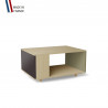 Table basse LIGATIO Chêne Clair - Graphite - Olive
