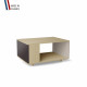 Table basse LIGATIO Chêne Clair - Graphite - Cachemire