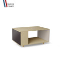 Table basse LIGATIO Chêne Clair - Graphite - Cachemire
