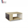 Table basse LIGATIO Chêne Clair - Graphite - Porcelaine