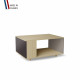 Table basse LIGATIO Chêne Clair - Graphite - Sienne