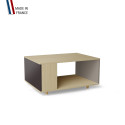 Table basse LIGATIO Chêne Clair - Graphite - Sienne
