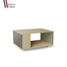 Table basse LIGATIO Chêne Clair - Cubanite - Olive