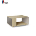Table basse LIGATIO Chêne Clair - Cubanite - Cachemire