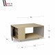 Table basse LIGATIO Chêne Clair - Cubanite - Sienne
