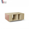 Table basse GRANDE LIGATIO Chêne Clair - Abricot - Curry