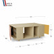 Table basse GRANDE LIGATIO Chêne Clair - Abricot - Curry