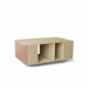 Table basse GRANDE LIGATIO Chêne Clair - Abricot - Curry