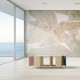 Table basse GRANDE LIGATIO Chêne Clair - Abricot - Tropical