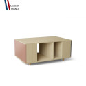 Table basse GRANDE LIGATIO Chêne Clair - Abricot - Cubanite