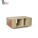 Table basse GRANDE LIGATIO Chêne Clair - Terracotta - Graphite