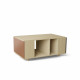 Table basse GRANDE LIGATIO Chêne Clair - Terracotta - Graphite