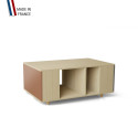 Table basse GRANDE LIGATIO Chêne Clair - Terracotta - Cubanite