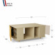 Table basse GRANDE LIGATIO Chêne Clair - Curry - Cachemire