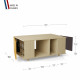 Table basse GRANDE LIGATIO Chêne Clair - Curry - Graphite