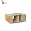 Table basse GRANDE LIGATIO Chêne Clair - Curry - Cubanite