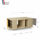 Table basse GRANDE LIGATIO Chêne Clair - Curry - Cubanite