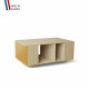 Table basse GRANDE LIGATIO Chêne Clair - Curry - Abricot